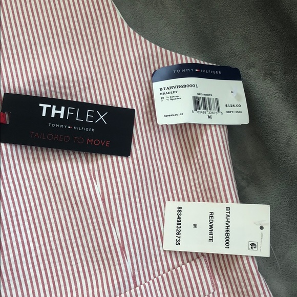 Red/white seersucker vest - Picture 3 of 4